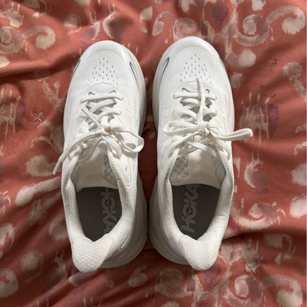 Hoka White Athletic Shoes